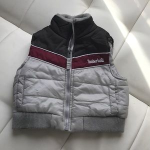 Timberland full zip puffer Vest Size 12 month